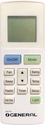 Woniry Air Conditioner Remote Compatible for O General Split AC Remote AC222 ogeneral Remote Controller(White)