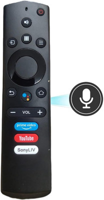 Woniry Voice Assistant Remote Control Compatible for  Smart LED TV (Black) Kodak Remote Controller(Black)