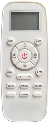 BhalTech 197 (IFeel) AC Remote Control (Old Remote Exactly Same Remote Will Only Work) Compatible for Hi-Sense AC Remote Controller(White)
