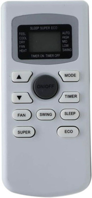 Emmar Shoppe AC Remote No. 116, Compatible for  AC Vestar Remote Controller(White)