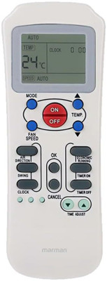 Marman Compatible With Carrier Ac Remote Control R14A/E Model 82 Suitable for 1 | 1.5 | 2 | Ton Window and Split AC - Match Remote Key by Key with Existing Carrier Air Conditioner Remote Controller(White) Marman Compatible With Carrier Ac Remote Control R14A/E Model 82 Suitable for 1 | 1.5 | 2 | Ton Window and Split AC - Match Remote Key by Key with Existing Carrier Air Conditioner Remote Controller(White)