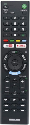 V4 Gadgets V4 S O N Y Model: RMT-TX300P / RMTTX300P S O N Y Remote Controller Sony Smart TV Remote COntrol Remote Controller(Black)