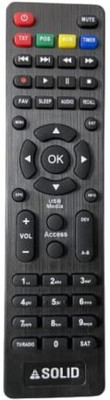 Solid Only Remote for HDS2 MPEG-4 All Set-Top Box Remote Controller SOLID Remote Controller(Black)