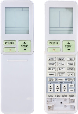 LipiWorld 177B WH-TA11P AC Remote Control Compatible For  Toshiba AC Remote Controller(Grey)