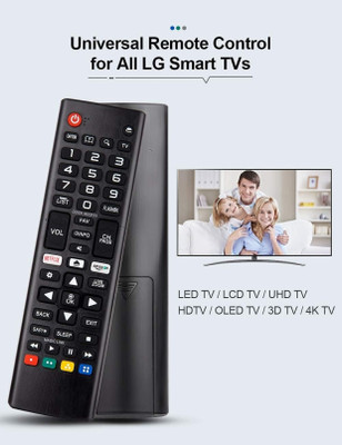 Remotee Lg LG Remote Control for LG SMART LED/LCD TVUniversal Remote Control for All LG Lg smart tv Remote Controller(Black)