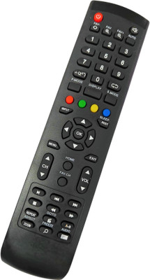 Ehop Remote Compatible Control for LED LCD TV Spanio Remote Controller(Black)