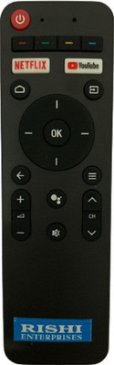 RISHI ENTERPRISES THIS REMOTE IS COMPATIBLE FOR SMART LED WITHOUT VOICE CONTROL (VOICE NOT WORK ) HAIER Remote Controller(Black)