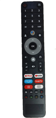 LUNAGARIYA Compatible/Replacement for  LED TV Remote IMPEX Remote Controller(Black)