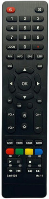 J.K. WEBSHOP Remote Control Compatible With  LCD/LED TV (MX11) Micromax Remote Controller(Black)
