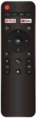 HDF Replacement Remote Control Compatible for Haier Smart LED TV - Voice Supported (HTR-U28-VOC) Haier Smart LED TV Remote Controller(Black)