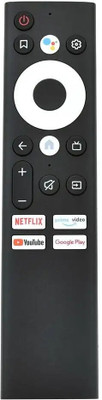 Crystonics Voice Command Remote Compatible for Thomson Model no.43OPMAX9099, Thomson OATHPRO Max 139 cm (55 inch) Ultra HD (4K) LED Smart Android TV Remote Controller(Black)