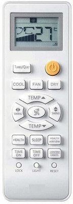 Ethex ® Re-131A Ac Remote compatible for Haier Ac (Health button) (Match all functions with your Remote before placing order) ( check all images) Remote Controller(White)