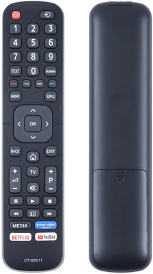 ERNIL CT-95011 Smart TV Remote Compatible For Toshiba Smart LED/LCD TV CT95011 Remote (Your Old Remote Must be Exactly Same) Remote Controller(Black)