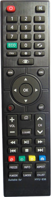 Ehop HYU-836 Compatible Control for LED LCD Television Hyundai Remote Controller(Black)