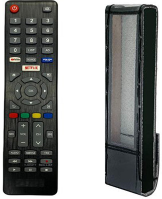 Paril (Remote+Cover) Tv Remote compatible for Sansui Smart led/lcd Tv TvR-72 RC With PU Leather Protective Cover(No Voice Command)(Same remote Only will work) Remote Controller(Black) Paril (Remote+Cover) Tv Remote compatible for Sansui Smart led/lcd Tv TvR-72 RC With PU Leather Protective Cover(No Voice Command)(Same remote Only will work) Remote Controller(Black)