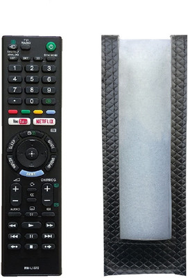 LipiWorld RM-L1370 LED TV Remote ( with Remote Cover ) Compatible for  Sony Bravia Tv Remote Controller(Black)