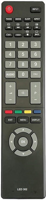 HDF LED 302 TV Remote Control Remote No .80 Compatible For Funai TV Remote Controller(Black)