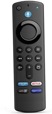 Trust Edge Fire-Stick Amzon Fire Tv Stick Voice 3rd Gen remote (Pairing Manual) Fire Stick Remote Remote Controller(Black)