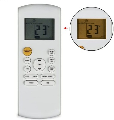 Ehop RG57D/BGE Compatible Remote Control for  AC with Shortcut Function Onida Remote Controller(White)