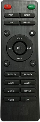 Pyai Compatible with Boat HomeTheater System Aavante Sound Bar 1150/1160/1200/1250/1280/3100D/3150D (Match The Image with Your Old Remote) Remote Controller(Black)