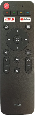 LipiWorld HTR-U28 LED TV (Without Voice Function) Remote Control Compatible For  Haier Tv Remote Controller(Black)