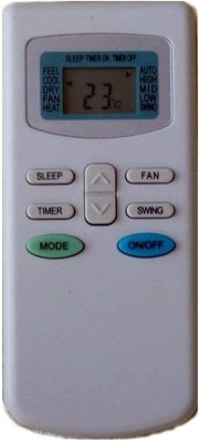 NixGlobal 17 TC-L VIDE0C0N AC Remote Compatible with TCL / VIDEOCON 1 / 1.5 / 2 TON AC Remote Controller(White)