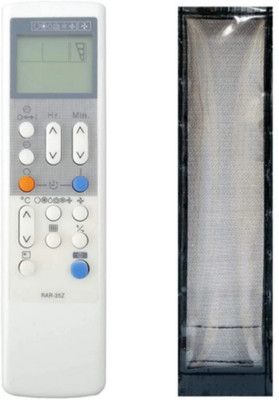Ethex C-22 Re-38 Remote With cover (Remote+Cover) Ac Remote compatible for Hitachi Ac Remote Controller(White)