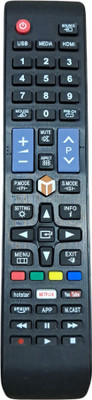 Crystonics LED 171 Remote Compatible for Chinese LCD LED Smart TV & Non Branded Smart TV Remote Controller(Black)