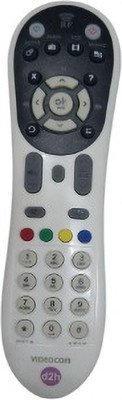 Tke DTH Remote Control Videocon DTH Set Top Box RF Model (093) VIDEOCON Remote Controller(Black)