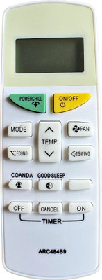 MechFox AC Remote Air Conditioner Remote Compatible with Split/Window AC Remote Control |AC-132F| DAIKIN Remote Controller(White)