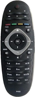 KUWAI KUWA233 Philips Led Tv Remote Old Remote Remote Controller(Black)