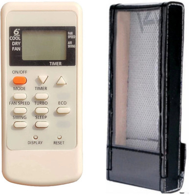 Paril (Remote+Cover) Ac Remote compatible for Whirlpool Ac Re-135A Replacement for Whirlpool Ac (Exactly Same Remote Will Only Work) Remote Controller(Black)