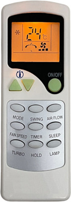 miracles in hand AC REMOTE COMPATIBLE WITH  AC REMOTE (BACK LIGHT) (ZHF/LT-01) VOLTAS Remote Controller(White)