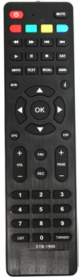 HDF Replacement Remote Control Compatible for STC-700 Set Top Box TV Remote H-700 Set Top Box TV STC H-700 Set Top Box TV-Please match the Image With your Old Remote Controller(Black)