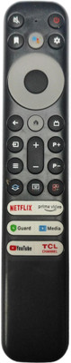 MEPL Compatible for TCL TV remote RC9020V Model Bezel series P635 Pro series. Android tv remote control with AAA Battery TCL Remote Controller(Black)