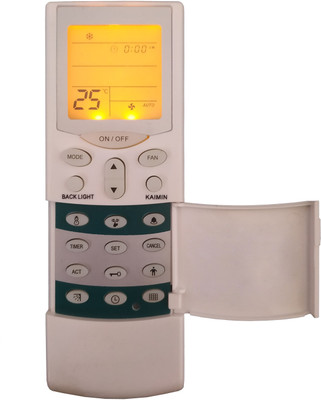 LipiWorld 68A AC Remote With Backlight & Timer Exactly Same Function Remote Will Only Work Compatible For HITACHI AC Remote Controller(Grey)