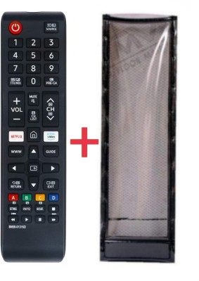 Ethex C-25 Old TvR-5(small sam)Remote With cover (Remote+Cover) Tv Remote compatible for Samsung Smart led/lcd Tv Remote Control Remote Controller(Black)