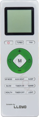 Xeovox Remote for Lloyd AC Replacement Original lloyd AC Remote 233. loyd 1 1.5 2 ton LLOYD Remote Controller(White)