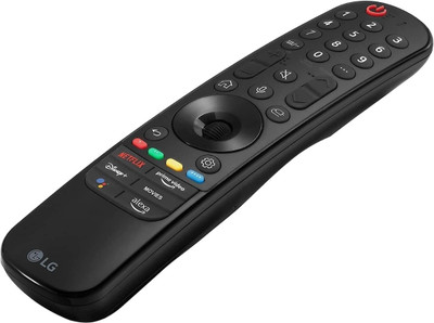 OSWORLD LG Remote Control with Netflix and Prime Functions Compatible for Magic LED TV Lg Remote Compatible with MR21GA LG 4K Smart OLED TV without Mouse & Voice (Without Voice & Mouse Features) LG Remote Controller(Black)