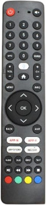 Tke Multi TV Remote Control for NVY,IQ,INTEX and All China Model Tv. Multi tv Remote Controller(Black)