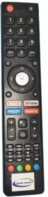 Kishore Traders Compatible Remote Control For  Without Voice Function BPL Smart Led Tv Remote Controller(Black)