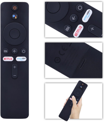 INNOVIX Bluetooth Voice Remote Compatible for Mi TV Remote Netflix Prime Video Hot Keys 4A LCD LED Smart TV Remote Control for Smart TV 4A Mi LED Remote Controller (With voice ) Xiaomi Redmi Remote of 4A model 32 43 55 65 inches Remote Controller(Black)