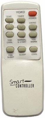 NixGlobal 54A Remote Compatible with NEUROFUZZY / NAPOLEAN / YOKO AC Remote Controller(White)