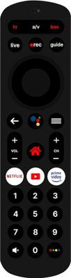 RESORB AIRTEL XTREME VOICE VOICE Remote Compatible For Airtel Xstream Dth Set Top Box Airtel xstream SD / HD / HD+ Plus / 4K DTH Set Top Box. Remote Controller(Black)