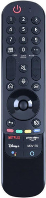 Hybite Magic Voice Remote Compatible MR21GA for LG 4K Smart OLED 2021 model Remote with Bluetooth voice command Google Assistant and Alexa - Pairing Must! Lg magic Remote Controller(Black)