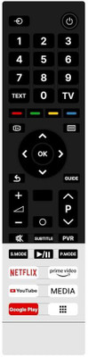 BLIKSEM VCD03 TOSHIBA Smart LED TV (Without Voice Function) Remote Controller(Black)