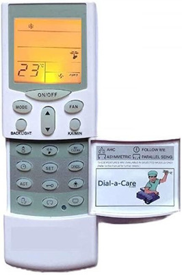 Ladha's Ac Remote Compatible Split AC Remote with Backlight & Remote Stand Air Conditionar Remote Controller(White)