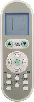 BhalTech 245 AC Remote Control (Old Remote Exactly Same Remote Will Only Work) Compatible for Haikawa AC Remote Controller(White)
