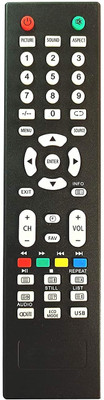 BhalTech LCD LED TV Remote Compatible for (USB)  F&D Remote Controller(Black)