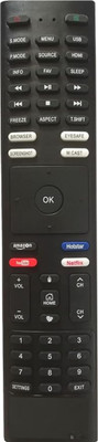 Kritex Remote Compatible for  led smart tv remote. ALFA Remote Controller(Black)